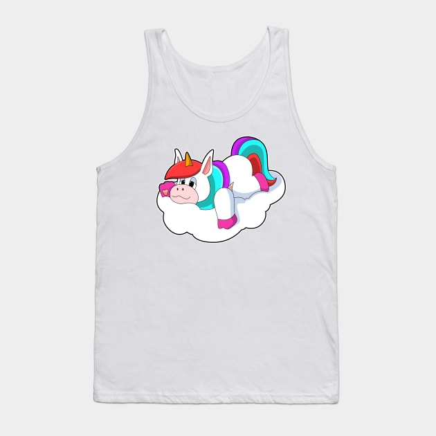 Unicorn on Clouds Tank Top by Markus Schnabel